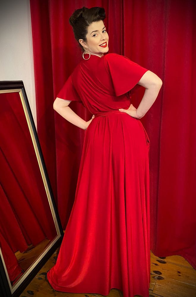 Red Flutter Claudia Maxi Dress image 1