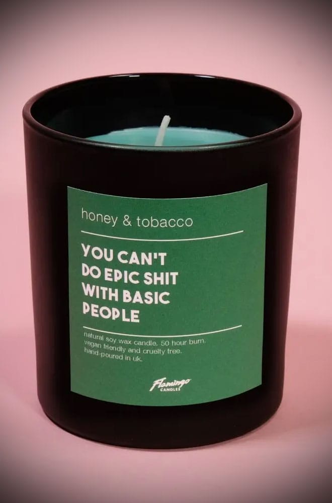 Honey & Tobacco Scented Candle image 0