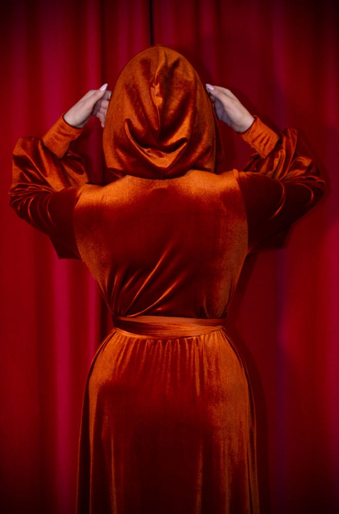 Pumpkin Velvet Alexandra Hood image 3