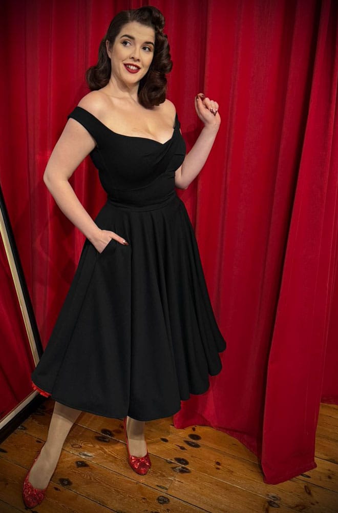 Black Aurora Swing Dress image 0