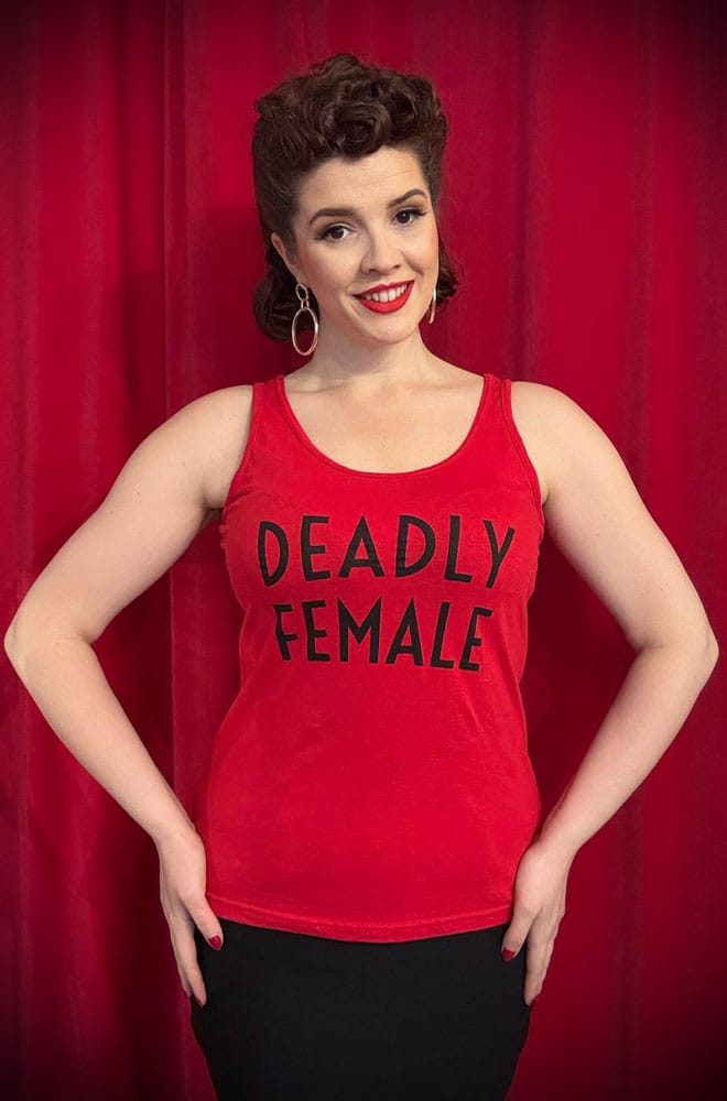 Red Deadly Female Vest image 3