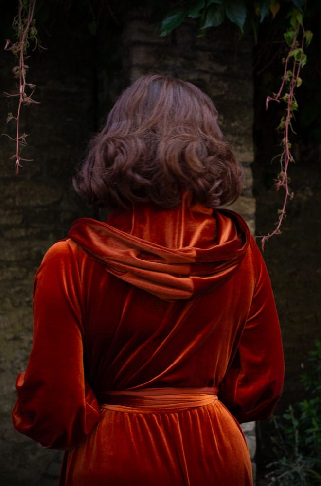 Pumpkin Velvet Alexandra Hood image 1