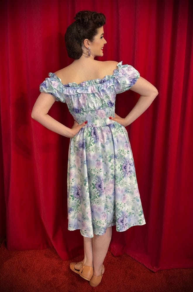 Watercolour Wildflower Swing Dress image 4