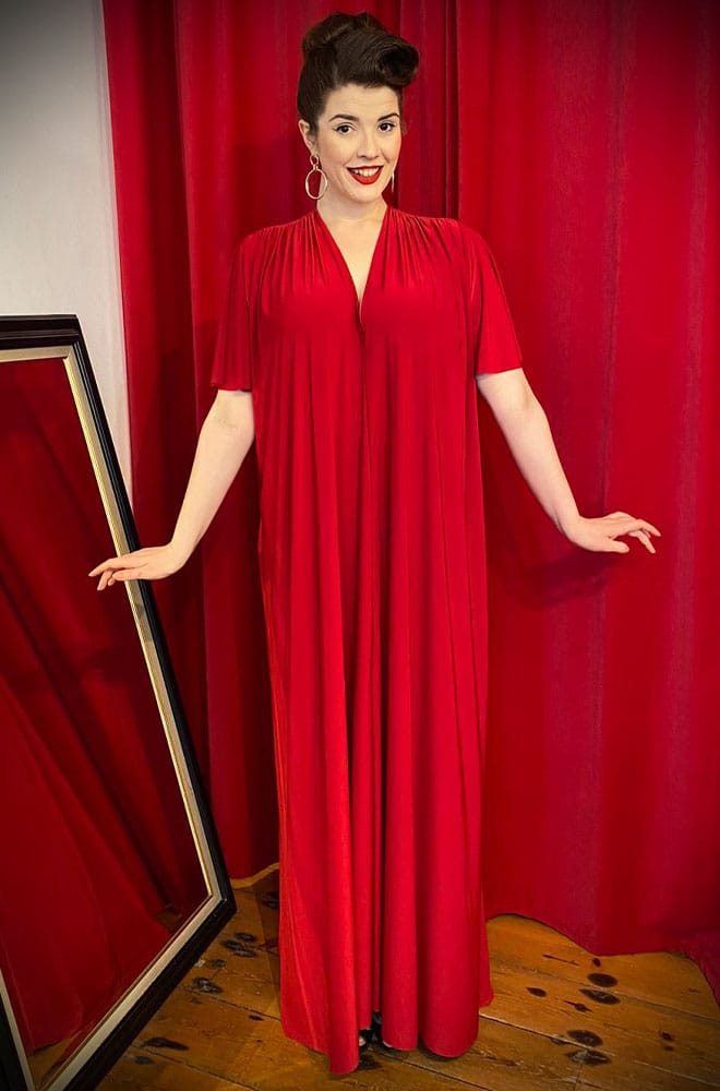 Red Flutter Claudia Maxi Dress image 4