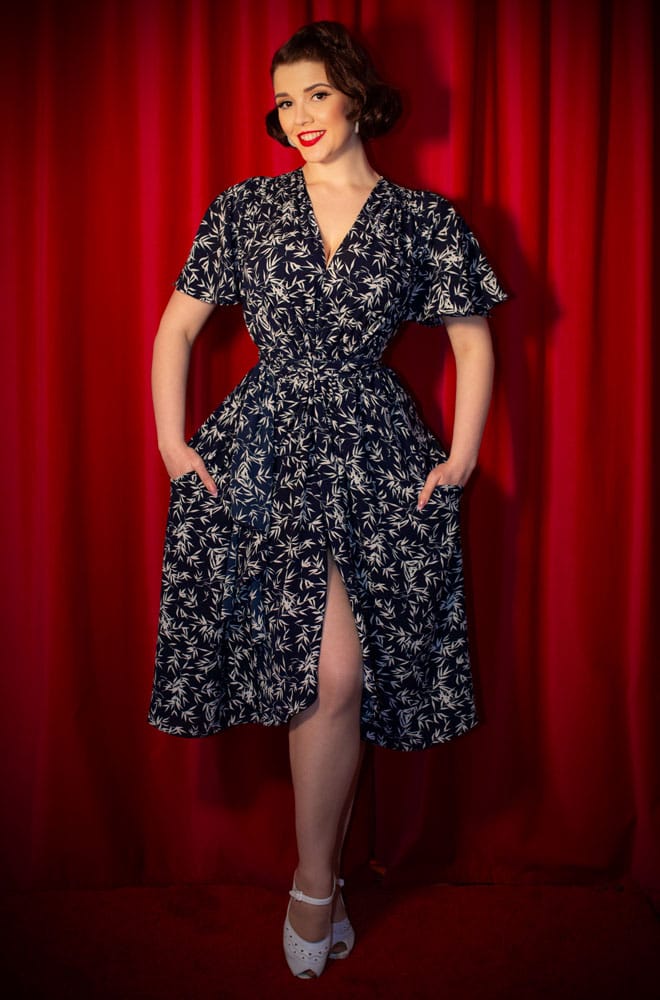 Navy Bamboo Claudia Dress image 5