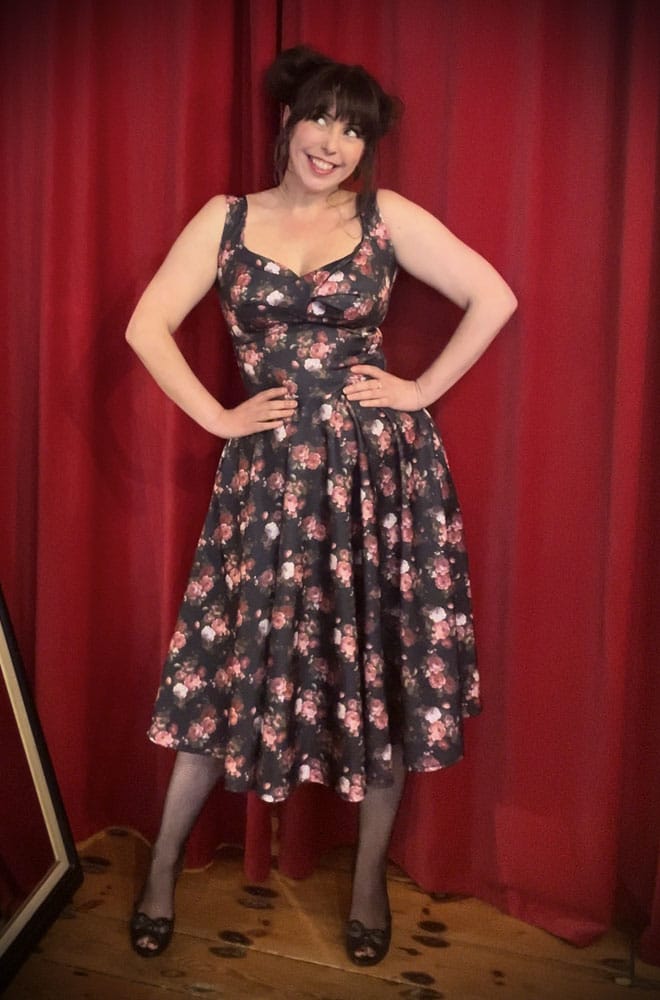 Aurora Vintage Floral Swing Dress image 3