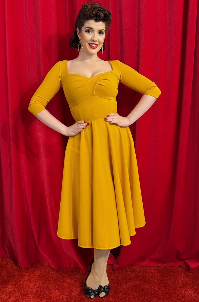 Golden Yellow Adora Swing Dress image 8