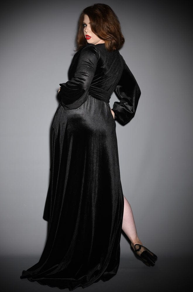 Black Velvet Claudia Gown image 3