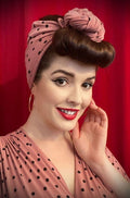 Pink Polka Hair Scarf image 0
