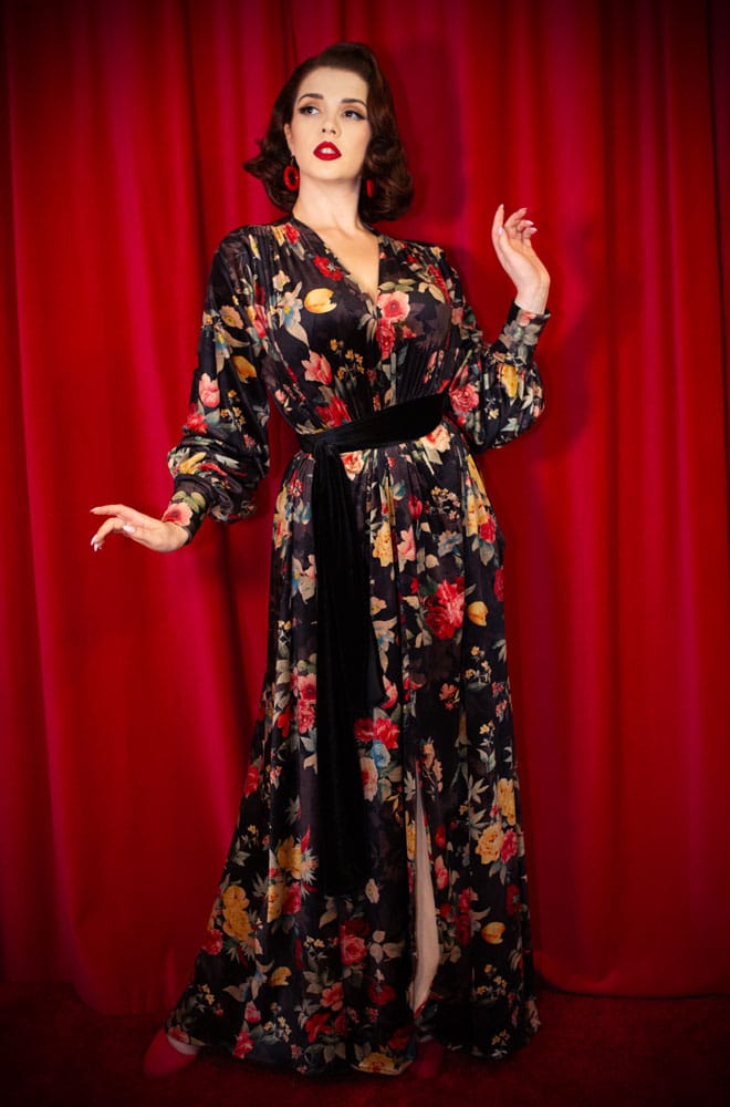 Winter Rose Velvet Claudia Gown image 0