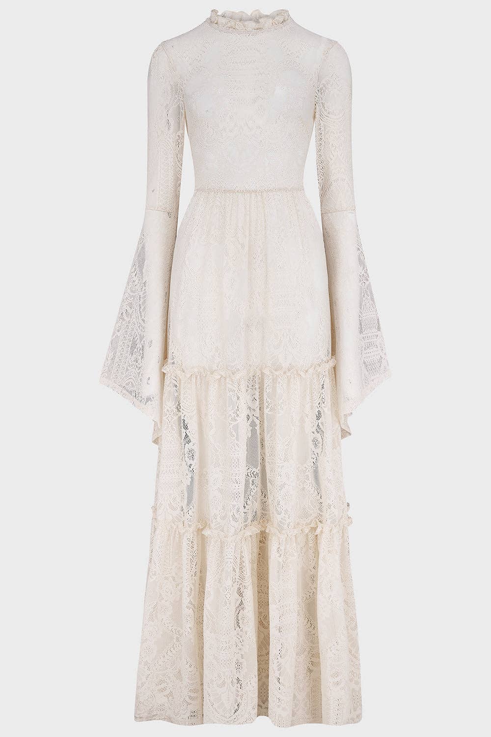 Antique white Hecate Lace Maxi Dress