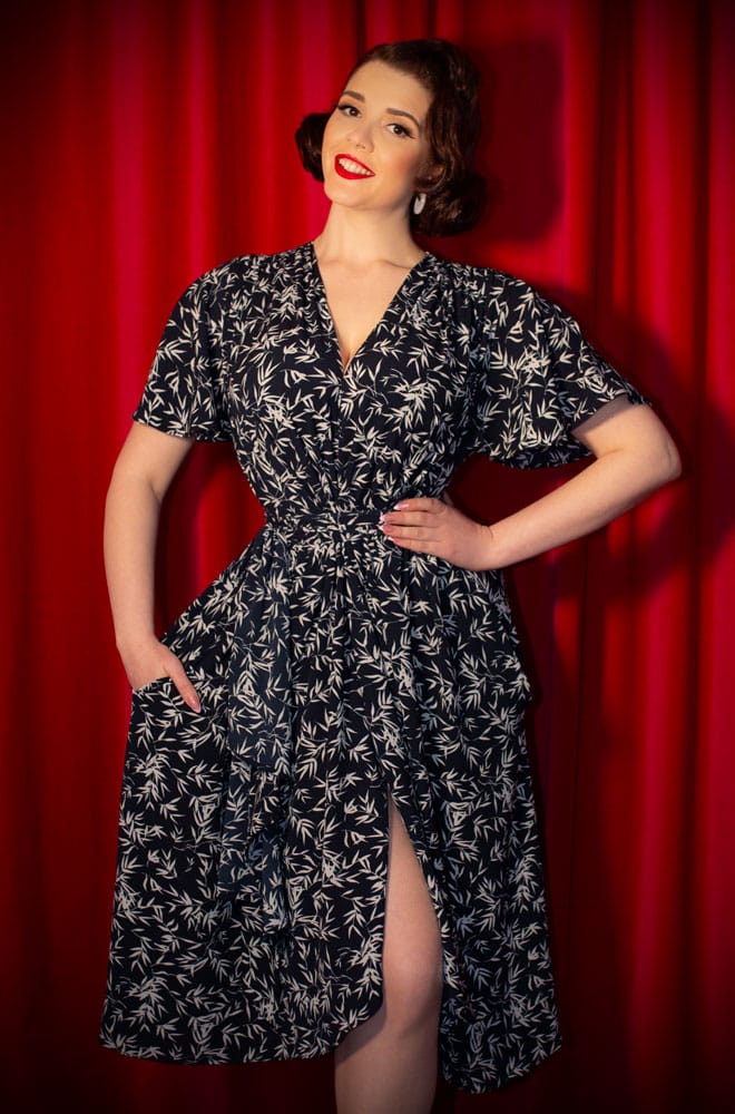 Navy Bamboo Claudia Dress image 2