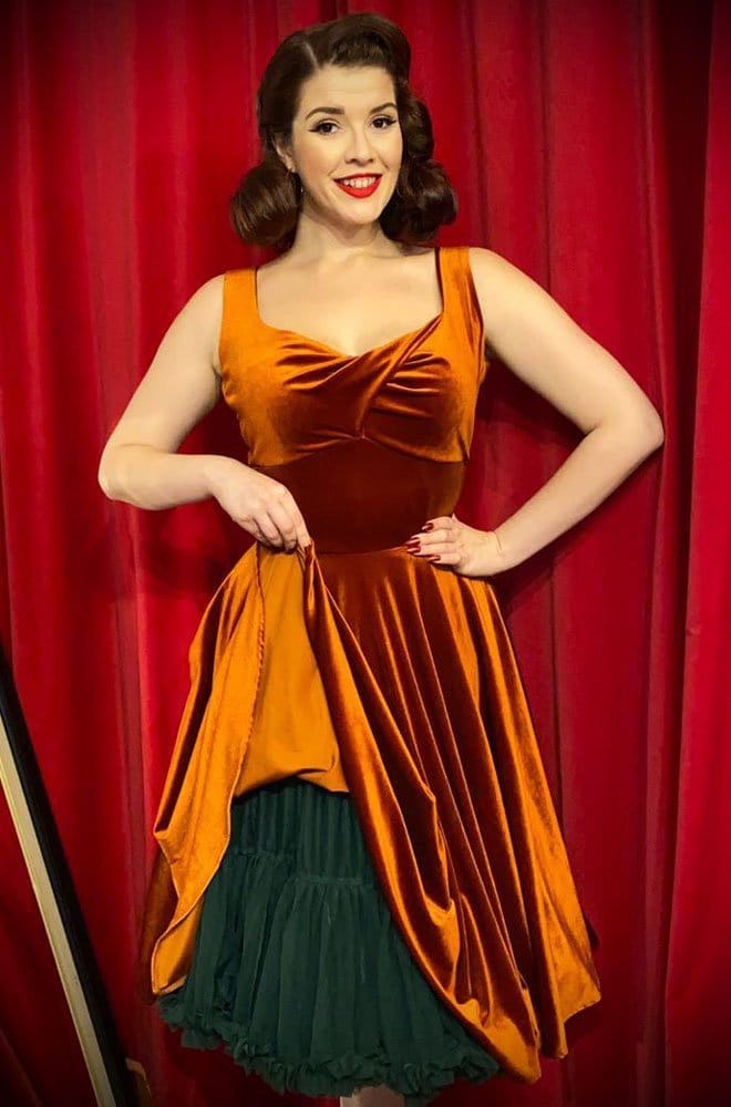 Green 50's Chiffon Petticoat image 0