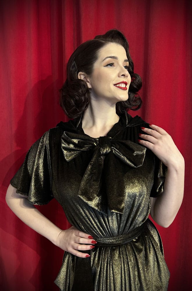 Gold Velvet Alexandra Hood image 1