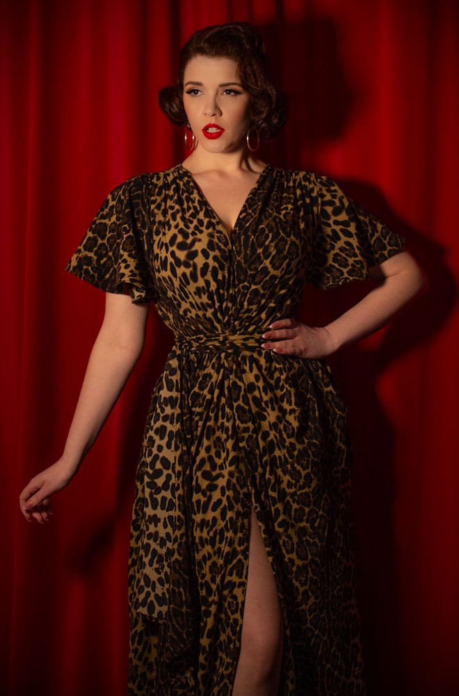 Leopard Crepe Claudia Gown image 2