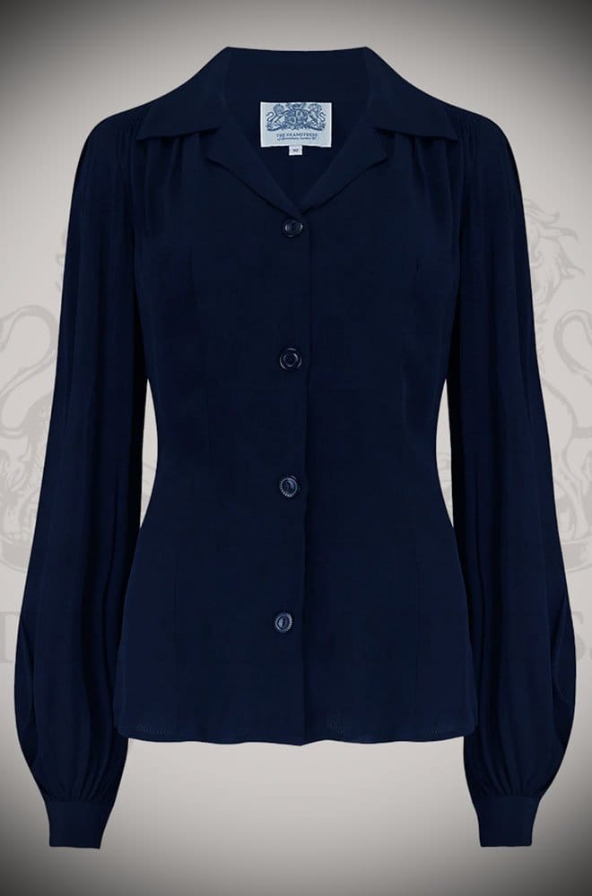 Navy Poppy Blouse image 1