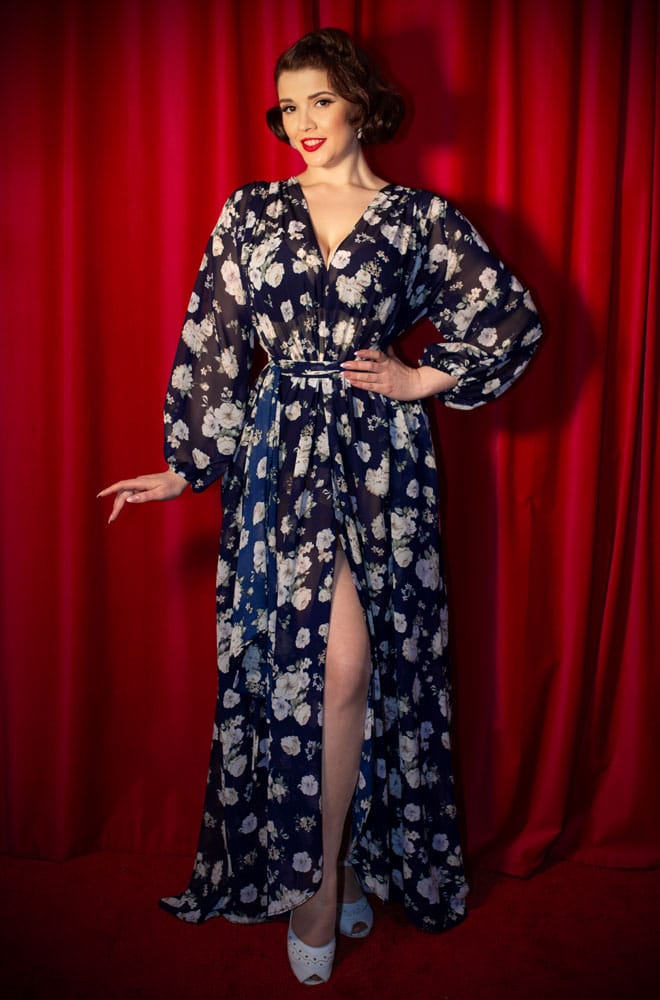 Navy Rose Claudia Gown image 3
