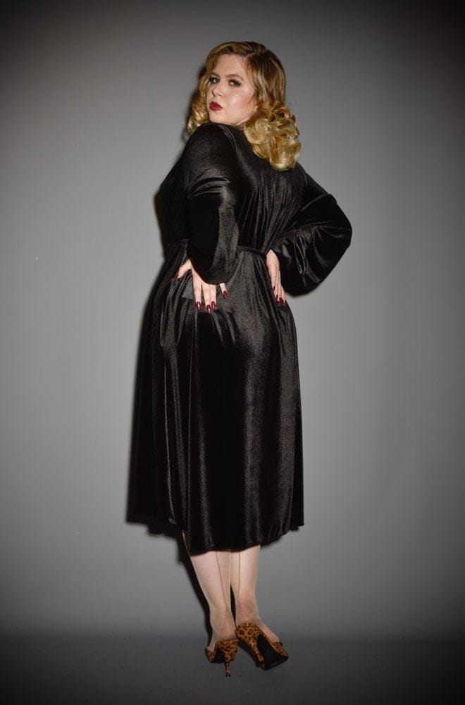 Black Velvet Claudia Dress image 3