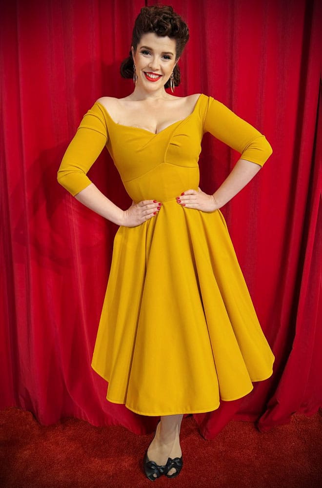 Golden Yellow Adora Swing Dress image 5