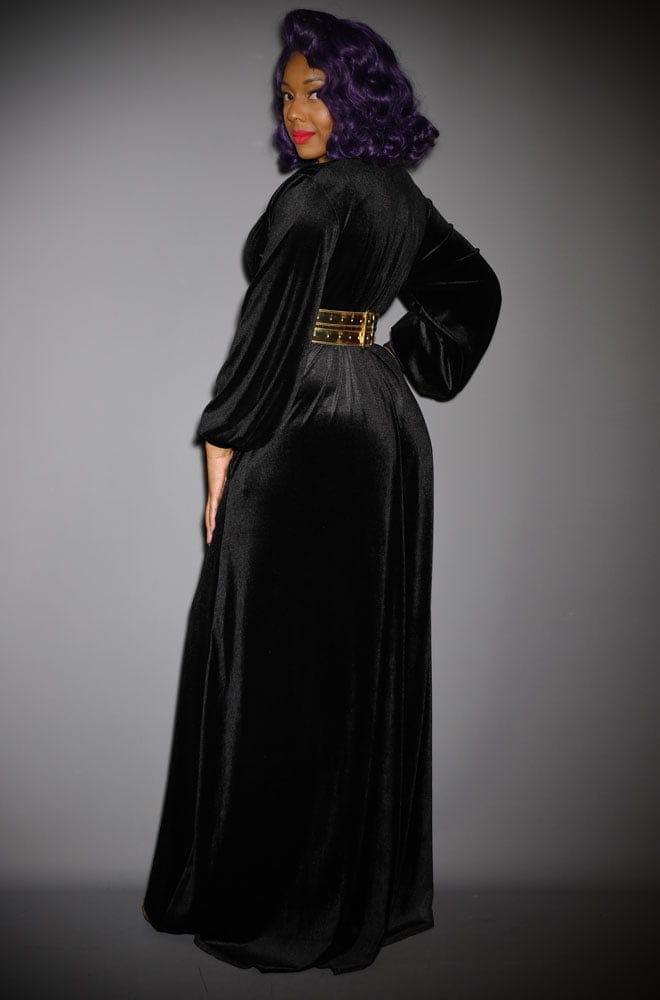 Black Velvet Claudia Gown image 1
