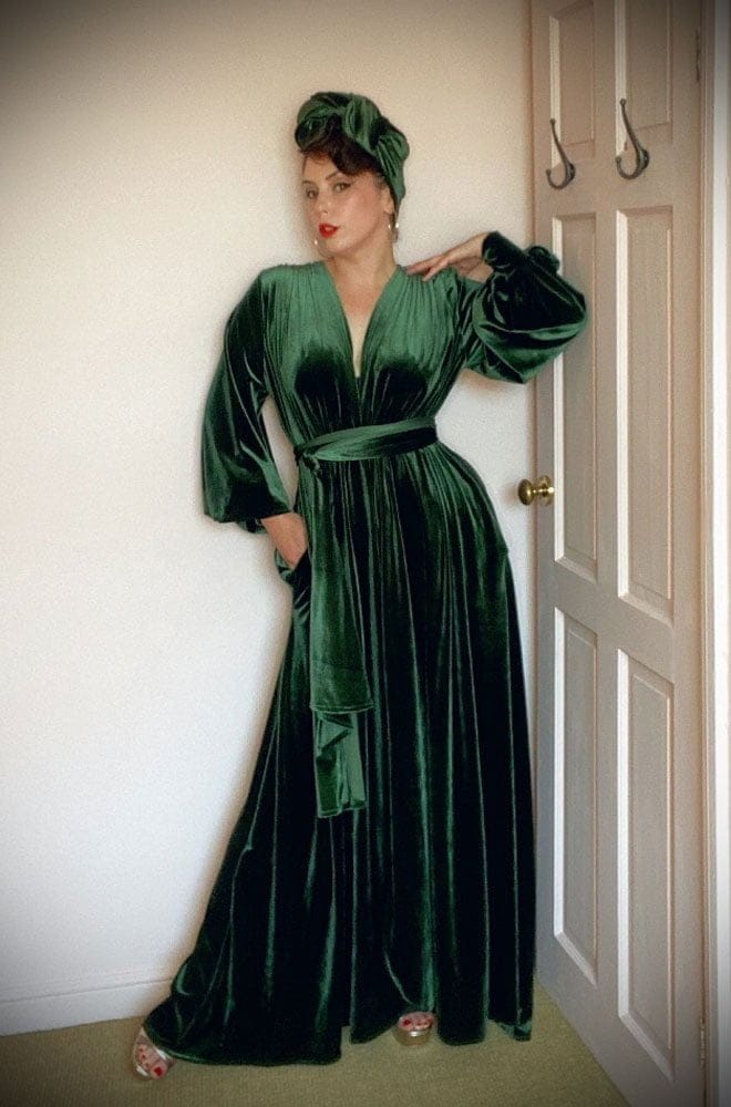 Ivy Green Velvet Claudia Gown image 2