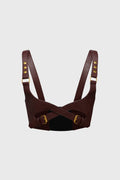Roseate Harness in Brown/Gold