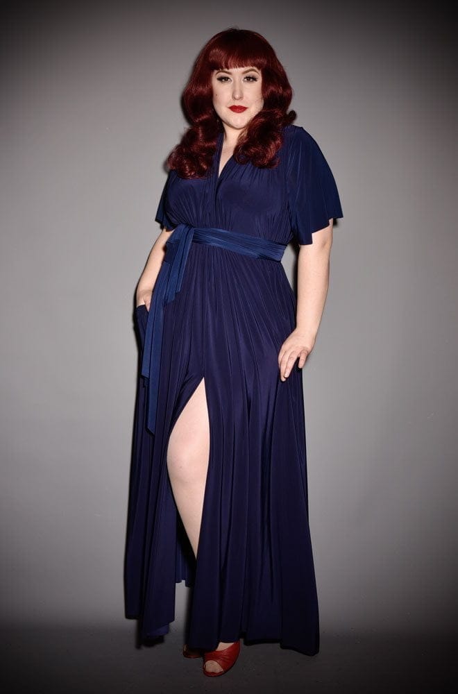 Navy Flutter Claudia Maxi Dress image 0