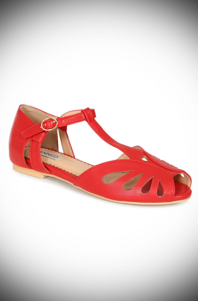Red Secret Love Flats image 0