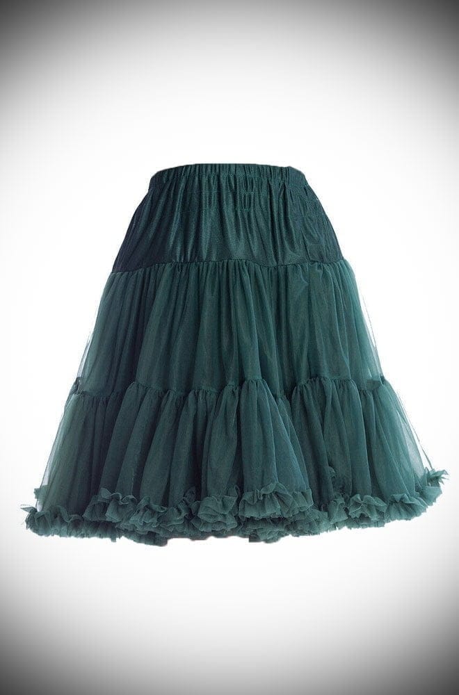 Green 50's Chiffon Petticoat image 1