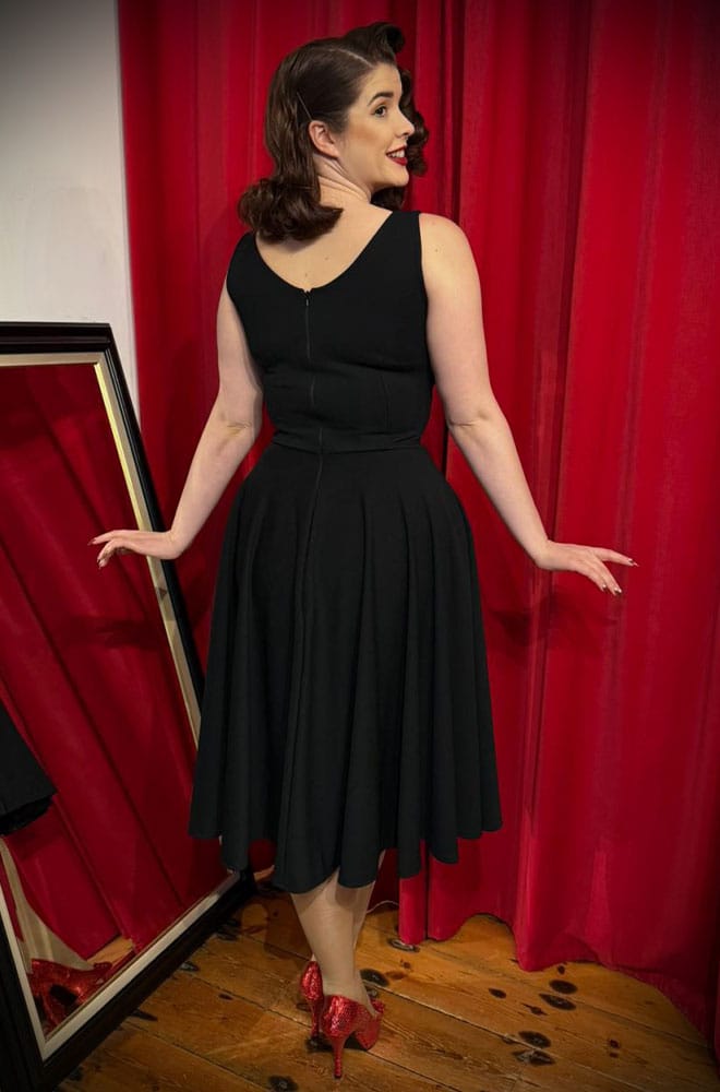 Black Aurora Swing Dress image 8