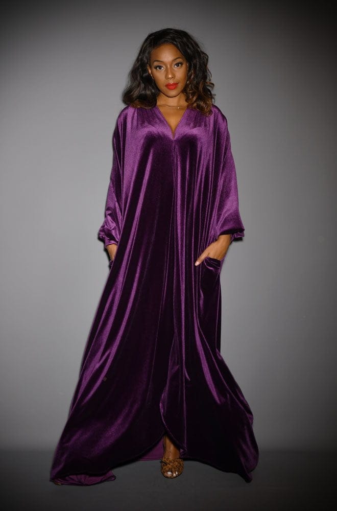 Purple Velvet Claudia Gown image 7