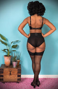 Black Glamour Seamed Stockings image 0