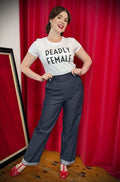 Monroe Denim High Waisted Trousers image 0