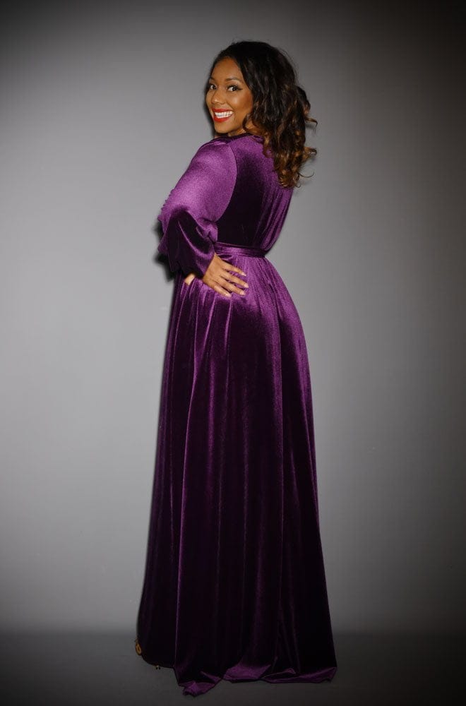 Purple Velvet Claudia Gown image 1