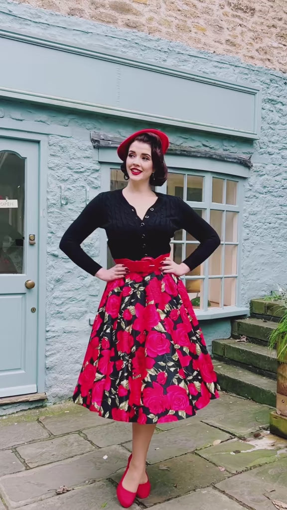 Sorrento Rose Swing Skirt
