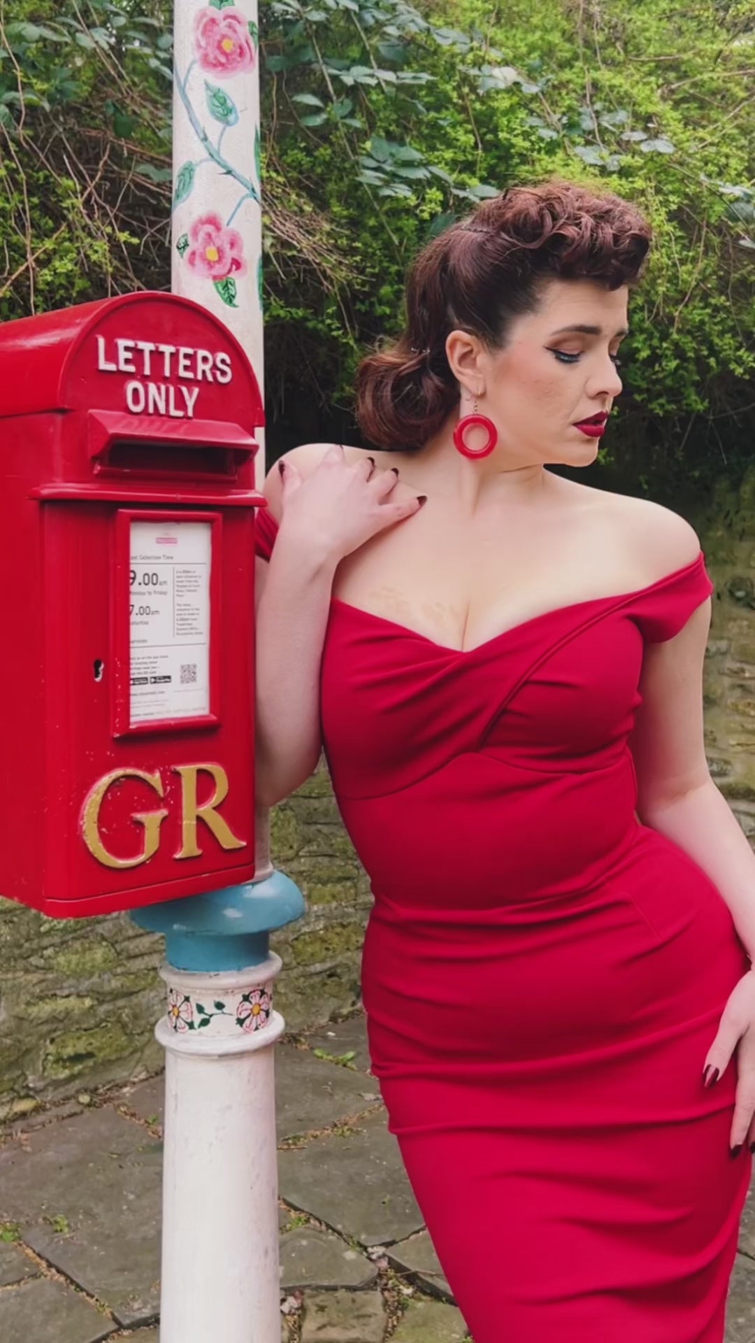Red Bettie Wiggle Dress