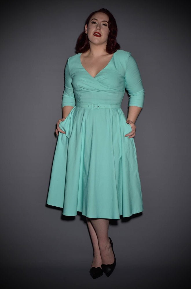 The Mint Erin Swing Dress is a 50's style in a great range of sizes. Deadly is the Female are proud UK stockists of Pinup Girl Clothing House Brands.