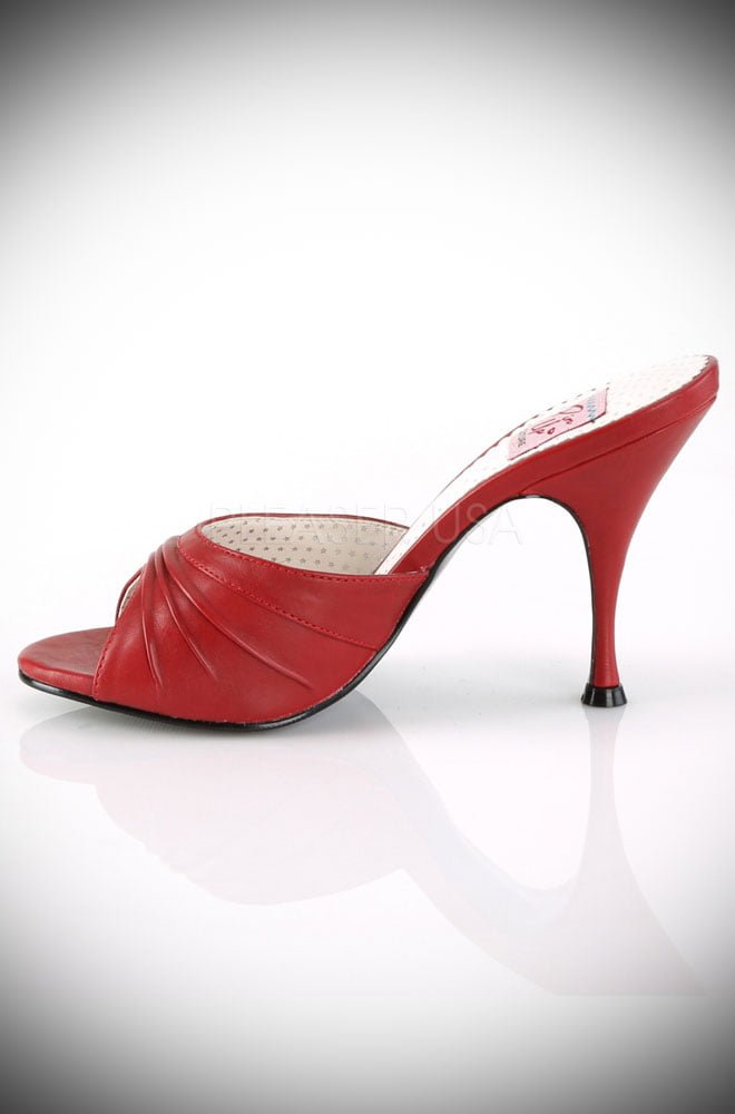 Red Monroe Heels - vintage pinup style 