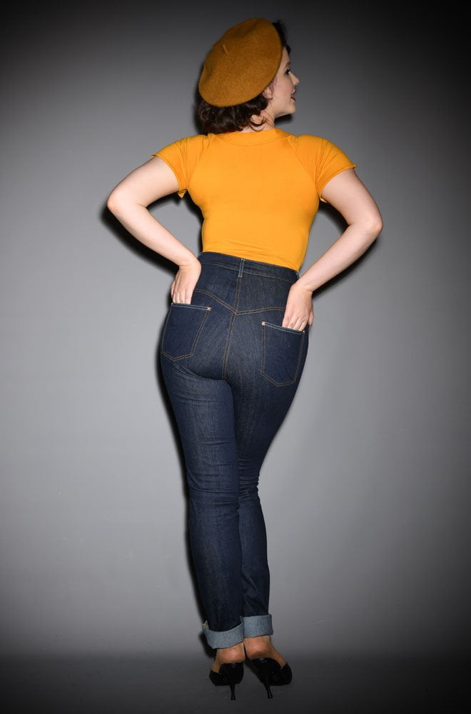 Lady K Loves Blue Classic Jeans - stretch denim with a high waist and slim leg. We are one of the only places in the UK where you can try these jeans on.