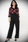 The Thelma Trousers are timeless high-waisted, wide-legged Trousers. We adore the Thirties feel of these. UK stockists of Unique Vintage.