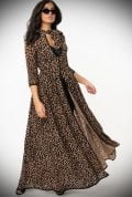 Leopard Duster. This vintage style, sheer duster is old-fashioned glamour at its best! Unique Vintage UK stockists.