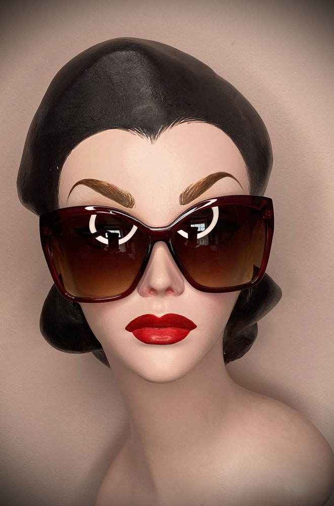 Vintage-style Rouge Hollie sunglasses at Deadly is the Female. Effortlessly add some sassy, pinup glamour to your day!