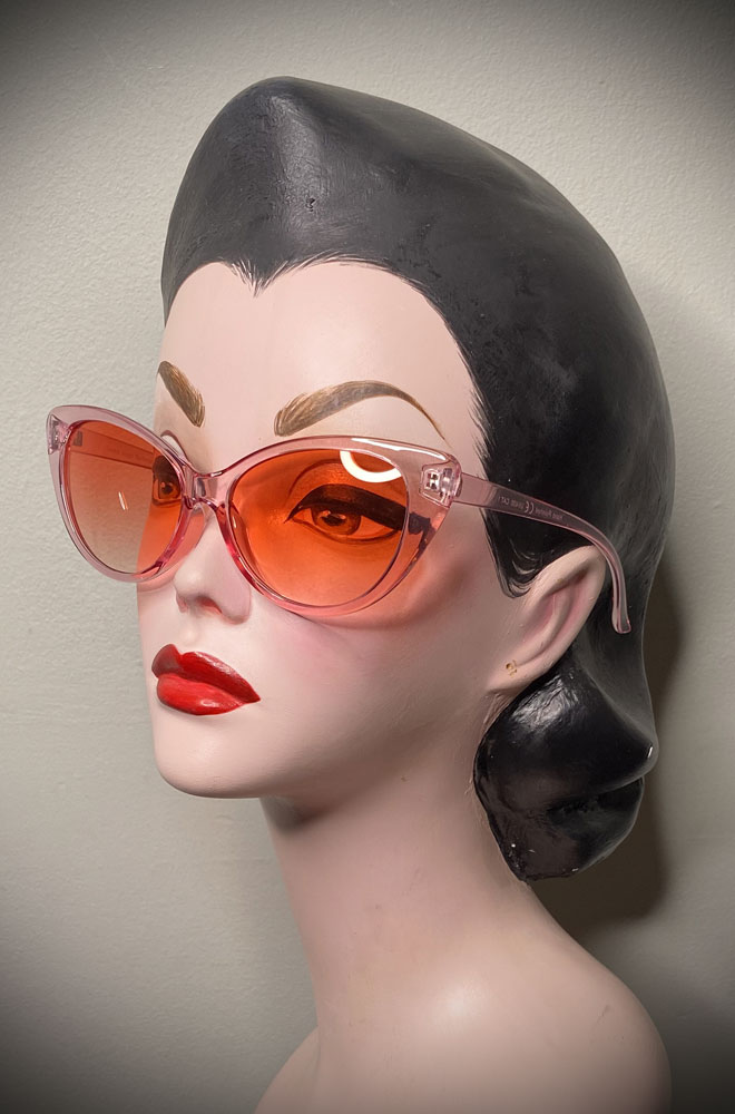 Vintage-style Sunset Sophia sunglasses at Deadly is the Female. Effortlessly add some pinup glamour to your day!