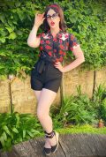 igh Waisted Black Shorts are effortlessly cool! Dress them up or down for a sassy vintage inspired look. Unique Vintage UK stockists.