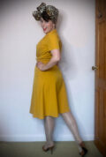 The 40s Shirt Dress - a timeless 1940s-inspired dress in a beautiful shade of Mustard Yellow at DeadlyistheFemale.com