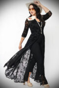 Western Duster. This vintage style sheer black duster is old-fashioned glamour at it's best at Deadly is the Female. Vintage Western wear for pinup girls