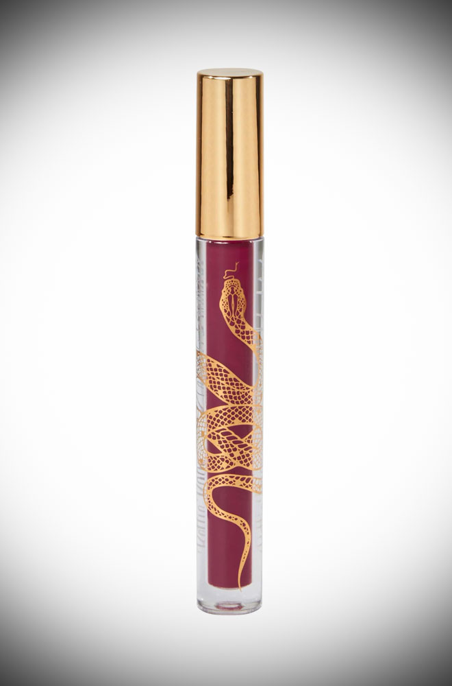 Dark Berry Red Klaw Matte Liquid Lipstick - long-lasting, transfer-resistant lipstick infused with cocoa butter and beeswax. Cruelty-free.