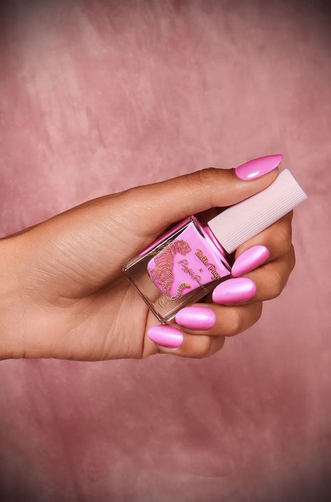 Orchid Pink Yaeger Nail Polish - eco-friendly nail polish, with a long-lasting formula. Vegan and cruelty-free, from the Bettie Page Beauty collection.