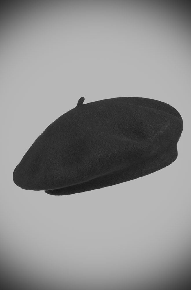The Black 40s Beret is a timeless accessory! These can be paired with any outfit from day wear to evening. 100% wool and one size fits most.