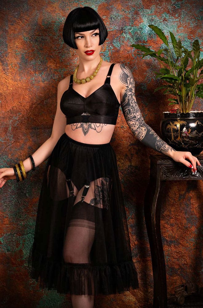 Sandra 1950s Petticoat - semi-sheer & designed to be worn under full skirts to add movement without bulk or wear it as outerwear for maximum pinup drama